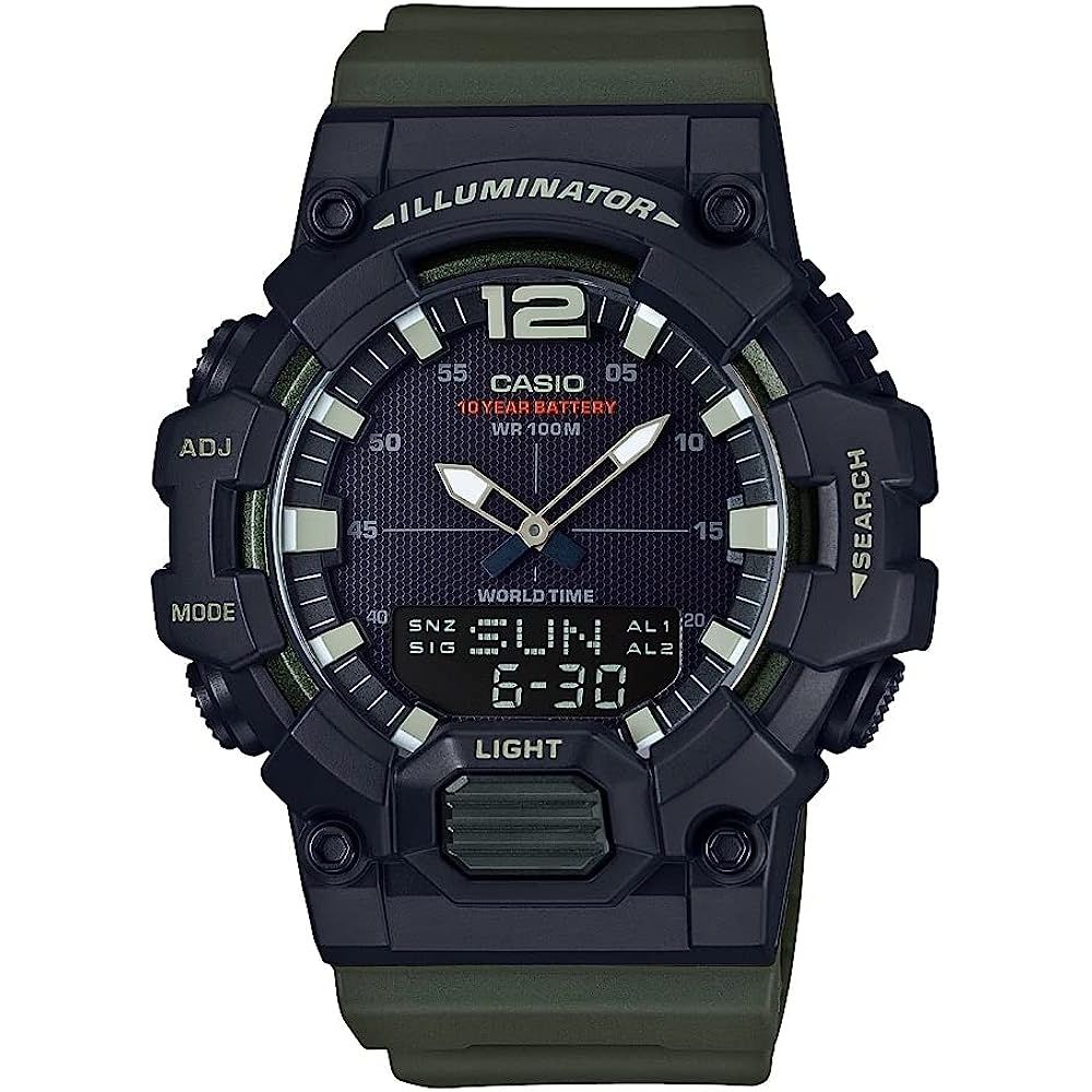 CASIO SPORT Mod. ILLUMINATOR - BLACK, ARMY GREEN