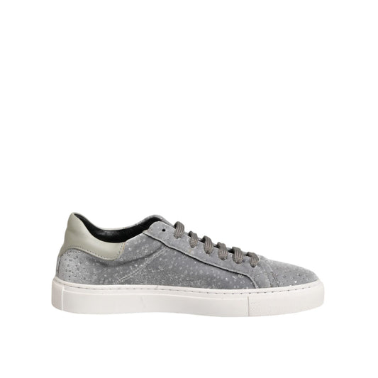 HIDE & JACK Gray Suede Low Top Lace Up Sneakers Shoes HIDE & JACK