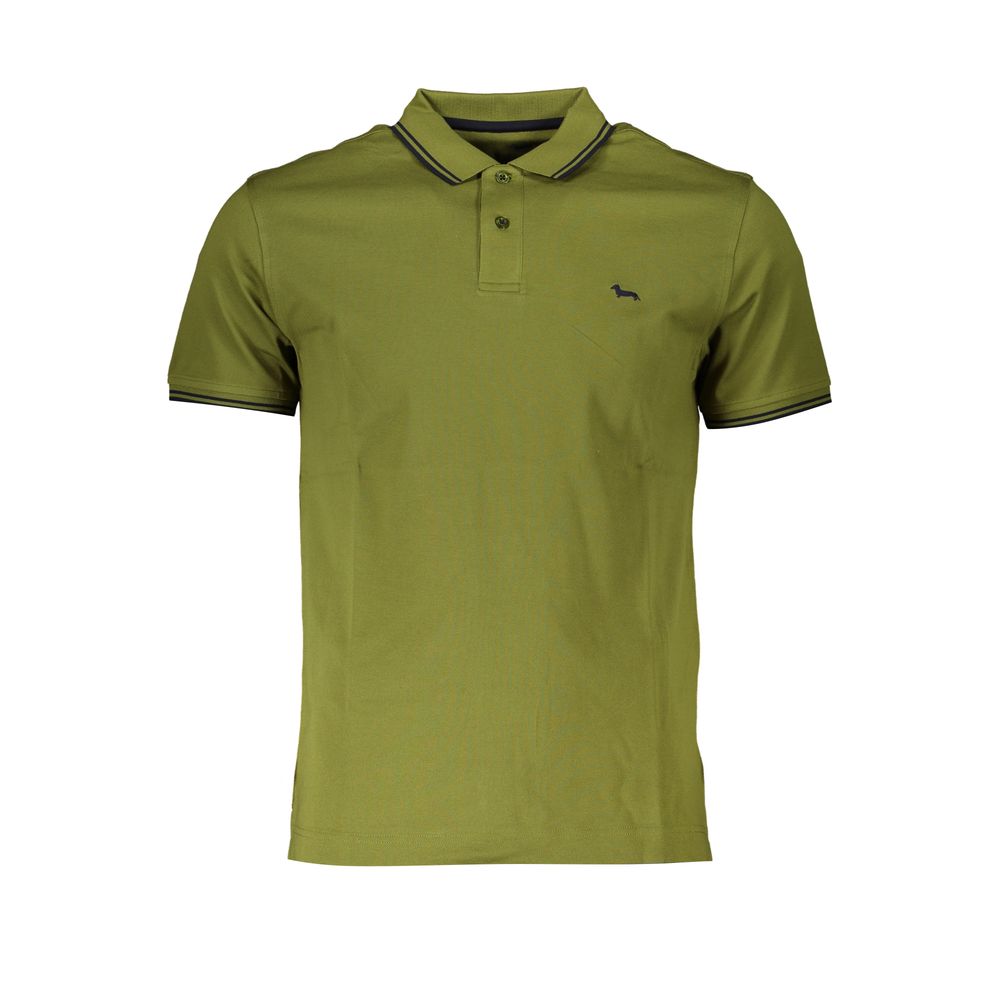 Harmont & Blaine Green Cotton Polo Shirt
