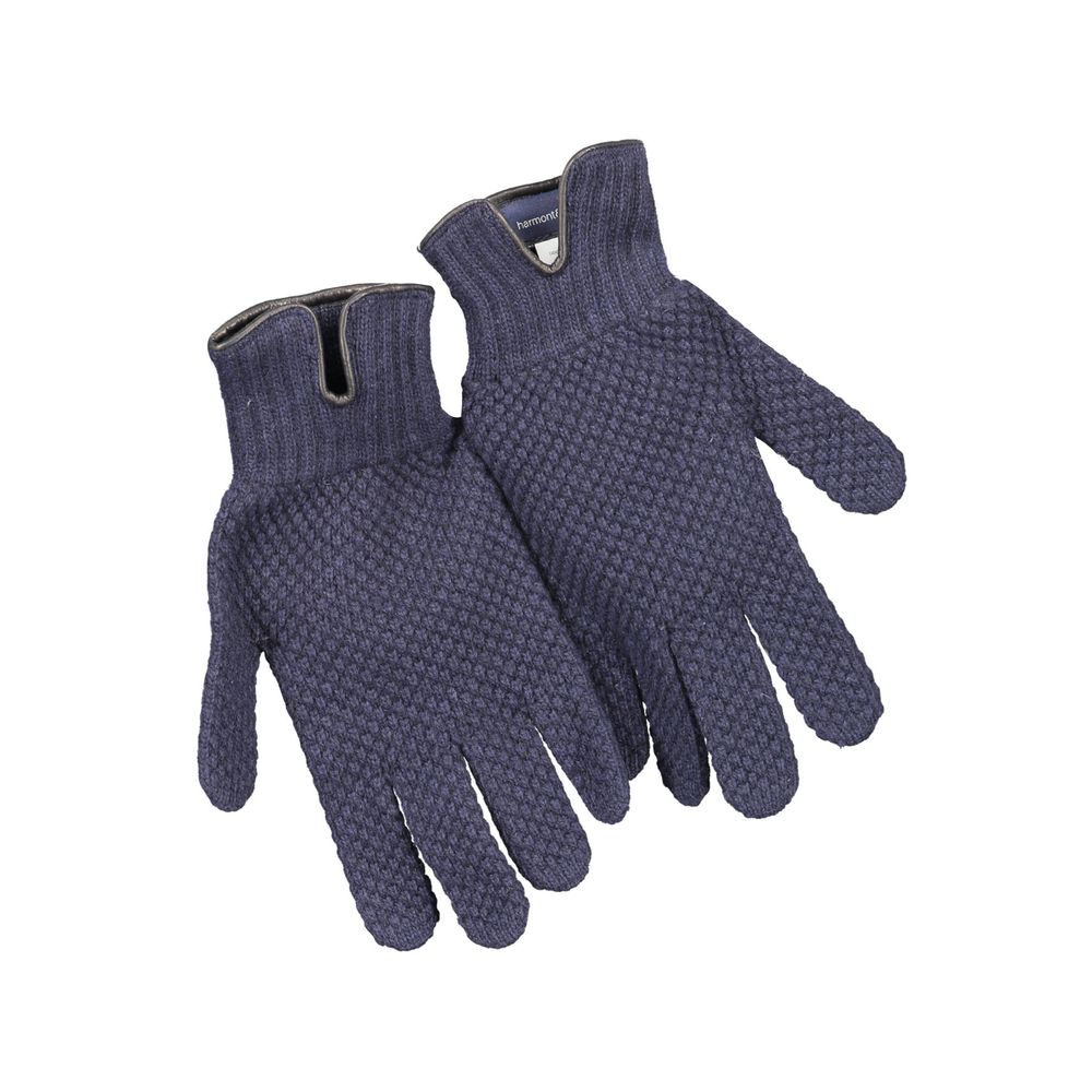Harmont & Blaine Navy Wool Men's Gloves