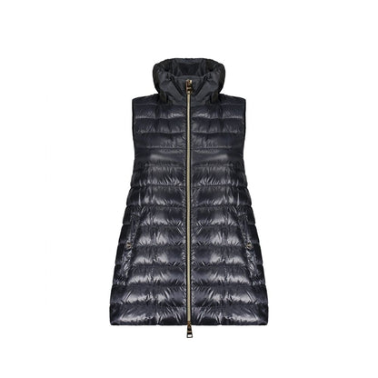 Herno Blue Polyamide Sleveless Jacket
