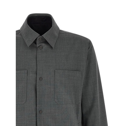 Herno Gray Polyester Full-Length Jacket