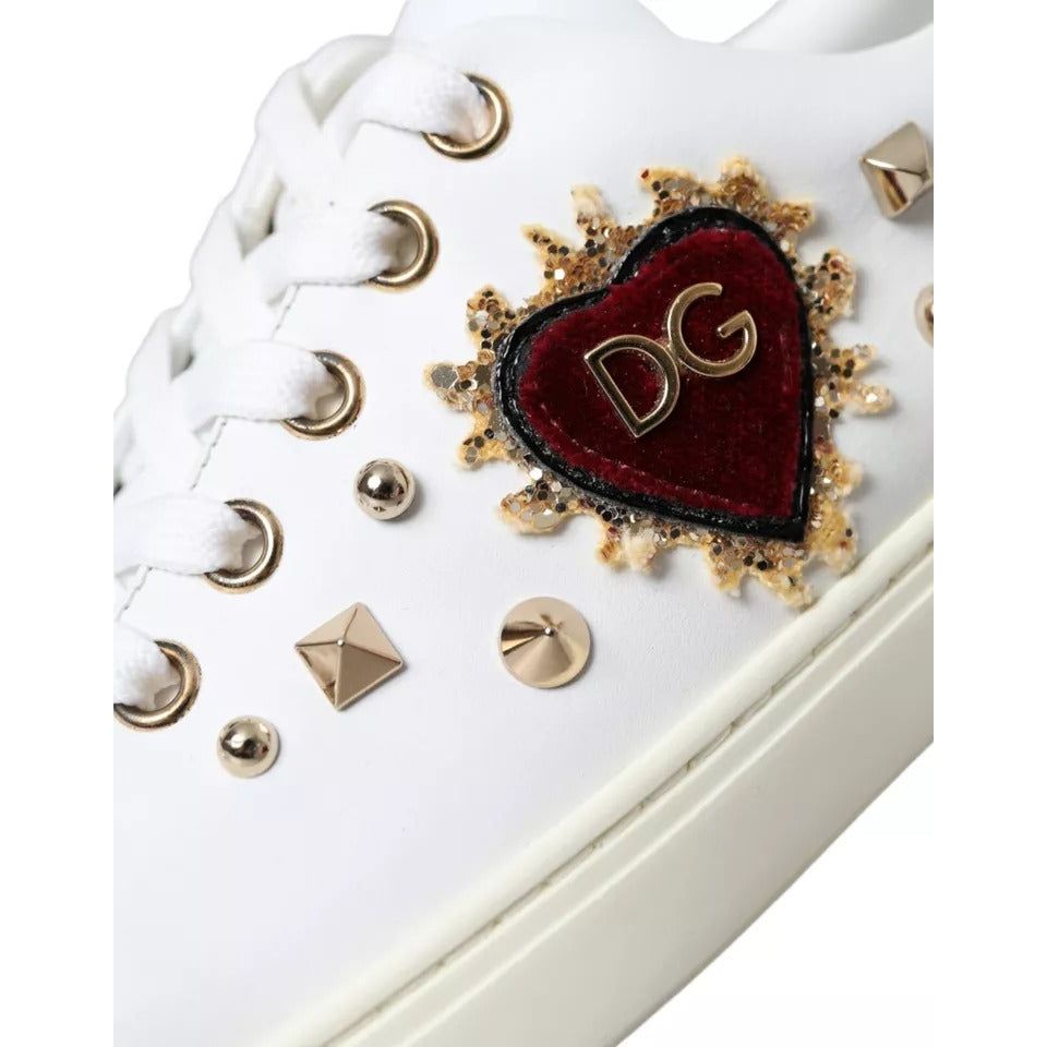 White Portofino Sacred Heart Sneakers Women Shoes