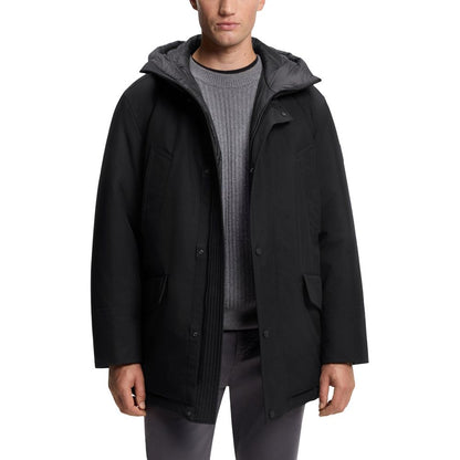 Hugo Boss Black Polyester Full-Length Jacket 1728,71956299936,Black,Clothing,Full-Length Jackets - Jackets & Coats - Clothing,Hugo Boss,IT50 | L,IT52 | XL,Jackets & Coats - Clothing,Men,New with tags