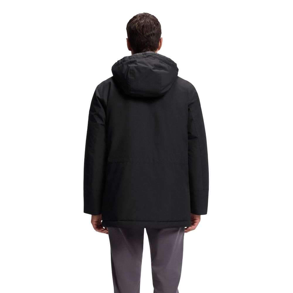 Hugo Boss Black Polyester Full-Length Jacket 1728,71956299936,Black,Clothing,Full-Length Jackets - Jackets & Coats - Clothing,Hugo Boss,IT50 | L,IT52 | XL,Jackets & Coats - Clothing,Men,New with tags