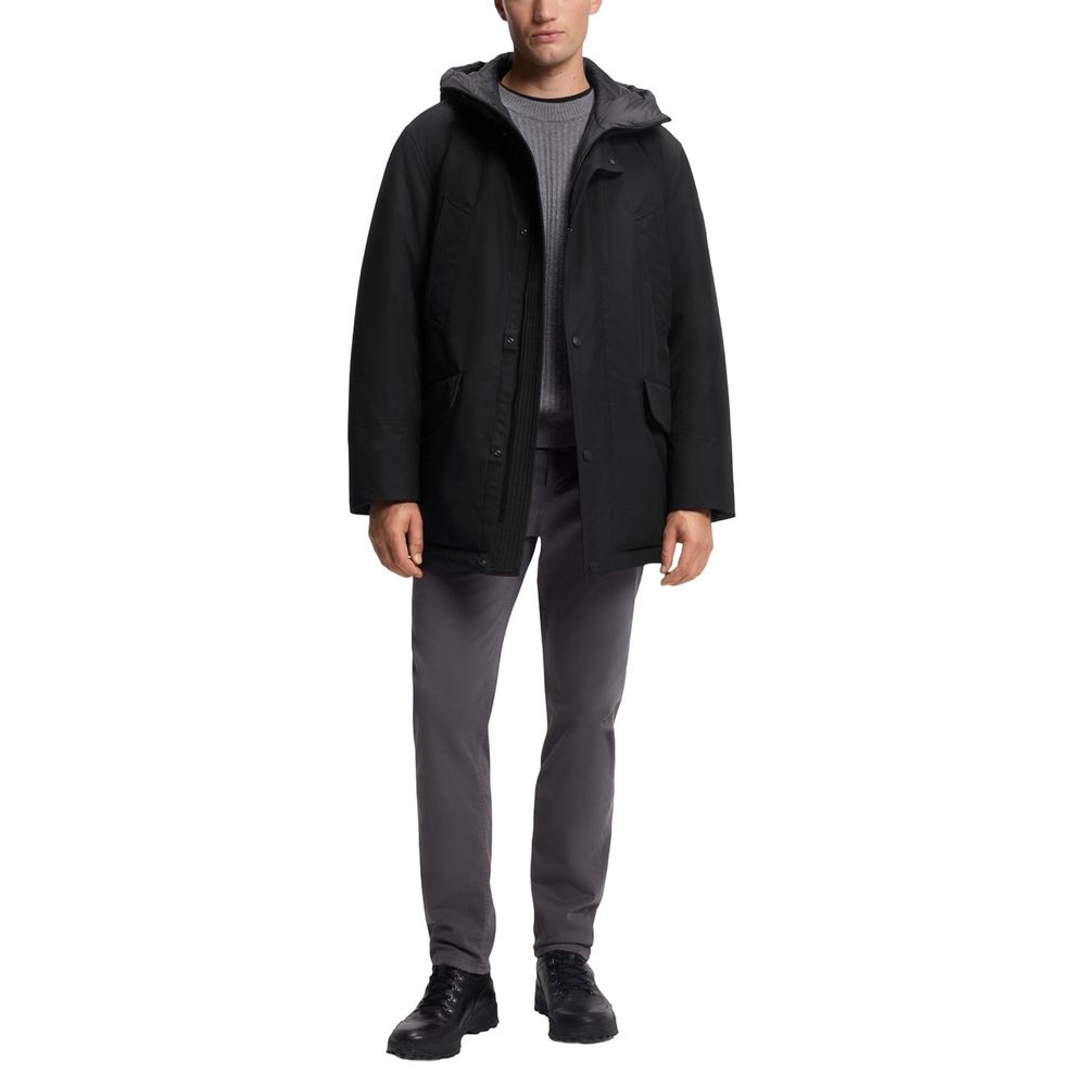 Hugo Boss Black Polyester Full-Length Jacket 1728,71956299936,Black,Clothing,Full-Length Jackets - Jackets & Coats - Clothing,Hugo Boss,IT50 | L,IT52 | XL,Jackets & Coats - Clothing,Men,New with tags