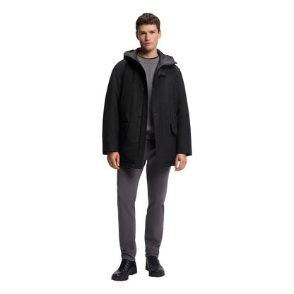 Hugo Boss Black Polyester Full-Length Jacket 1728,71956299936,Black,Clothing,Full-Length Jackets - Jackets & Coats - Clothing,Hugo Boss,IT50 | L,IT52 | XL,Jackets & Coats - Clothing,Men,New with tags