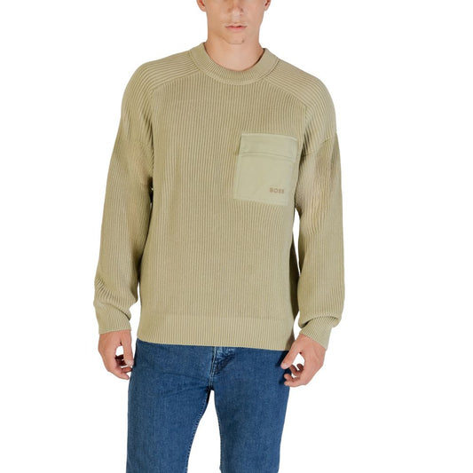 Hugo Boss Green Cotton Sweatshirt 1728,71956299936,Clothing,Green,Hugo Boss,IT54 | XXL,Men,New with tags,Sweaters - Clothing,Sweatshirts - Sweaters - Clothing