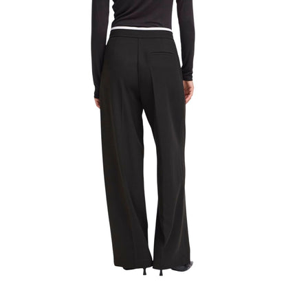 ICHI Black Polyester Pants 1728,71956299936,Black,Clothing,ICHI,IT40|S,New with tags,Pants - Clothing,Women