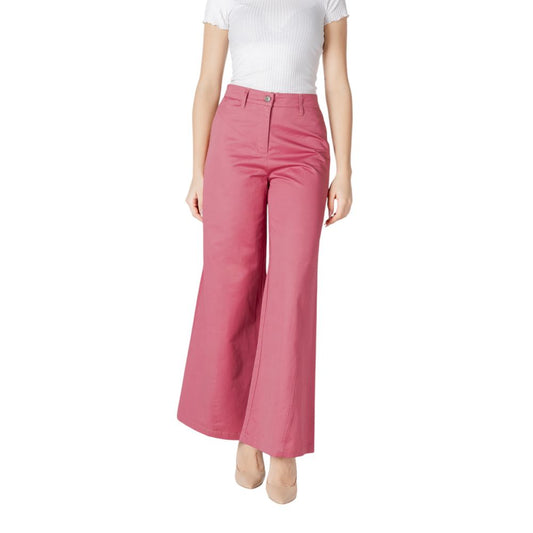 ICHI Pink Cotton Pant ICHI