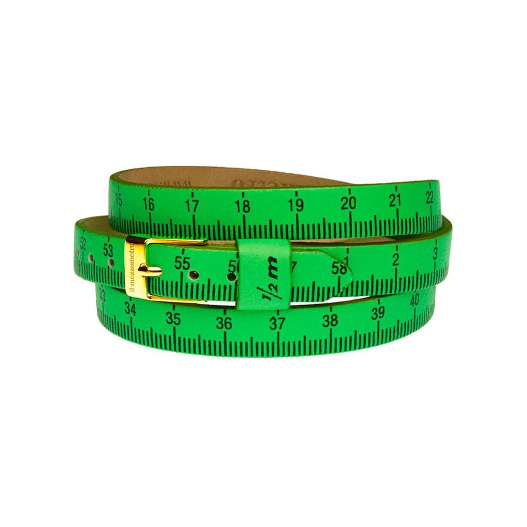 Il MEZZOMETRO Mod. FLUO - Bracciale in pelle/leather bracelet DESIGNER FASHION JEWELLERY