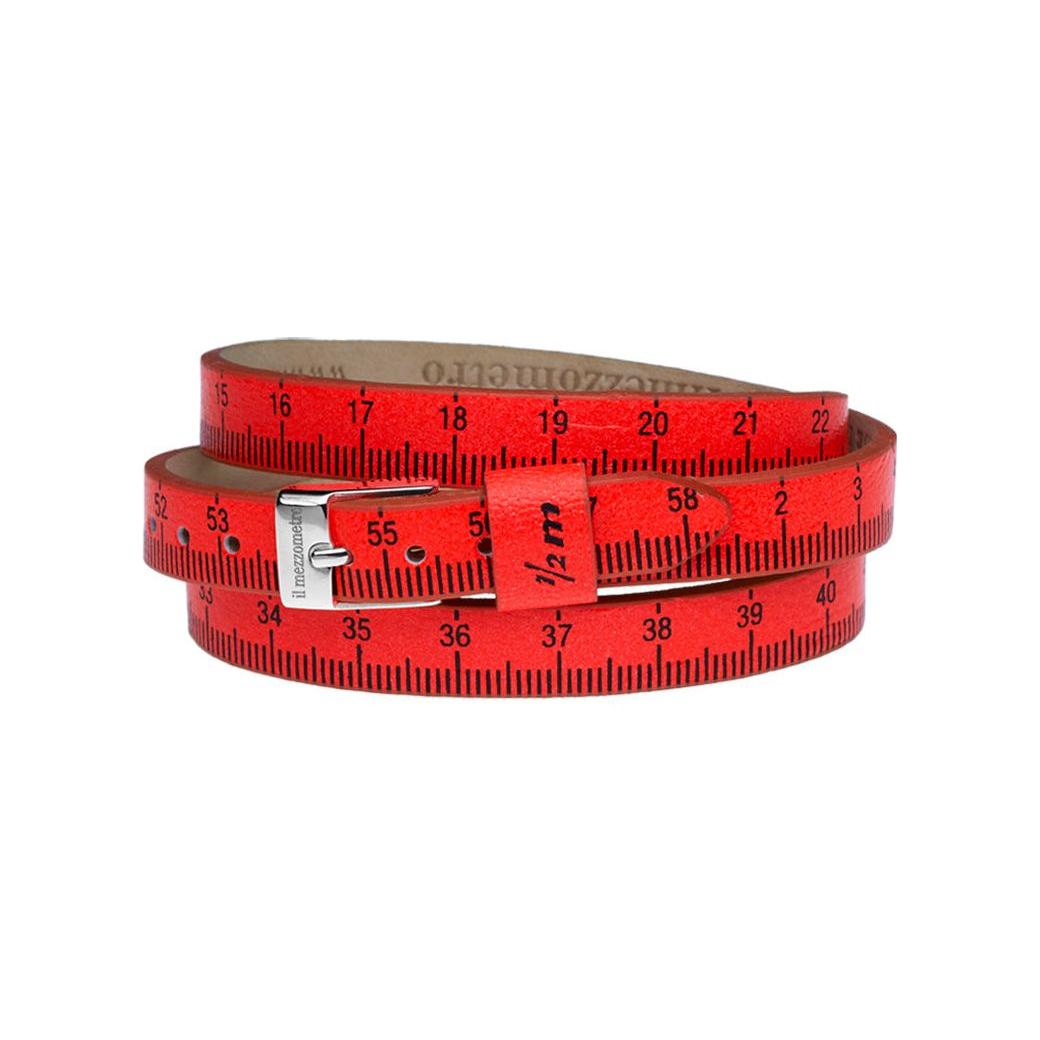 Il MEZZOMETRO Mod. FLUO - Bracciale in pelle/leather bracelet DESIGNER FASHION JEWELLERY