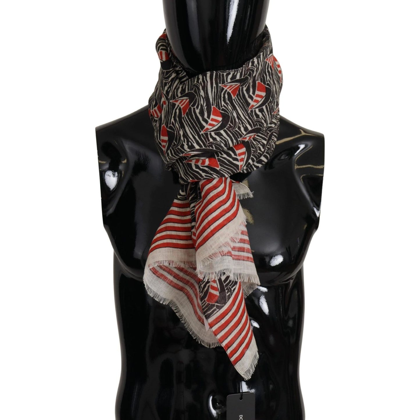 Dolce & GabbanaElegant Striped Linen Men's ScarfMcRichard Designer Brands£279.00