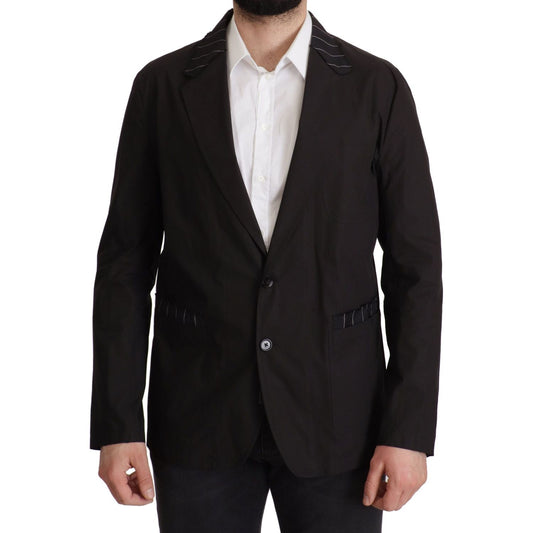 Dolce & GabbanaElegant Black Cotton-Wool Blend Blazer JacketMcRichard Designer Brands£889.00
