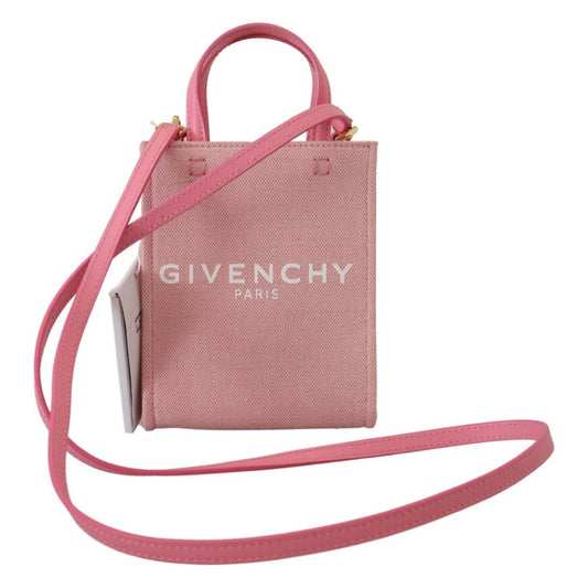 Givenchy Chic Bright Pink Mini Rectangle Shoulder Bag pink-coated-canvas-vertical-mini-shoulder-bag
