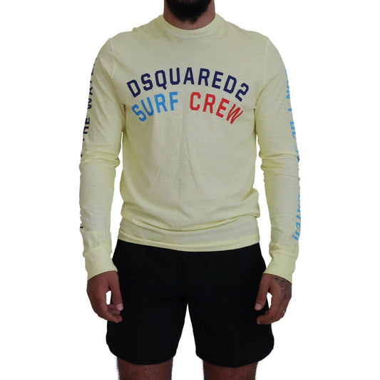 Dsquared²Yellow Colorful Print Long Sleeves Top T-shirtMcRichard Designer Brands£279.00
