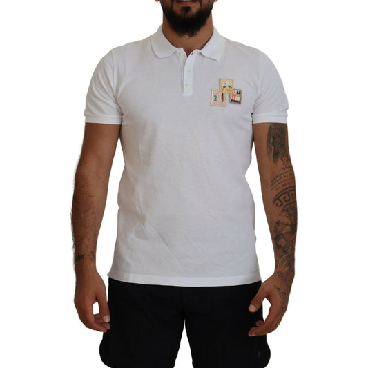 Dsquared²White Cotton Short Sleeves Collared T-shirtMcRichard Designer Brands£329.00