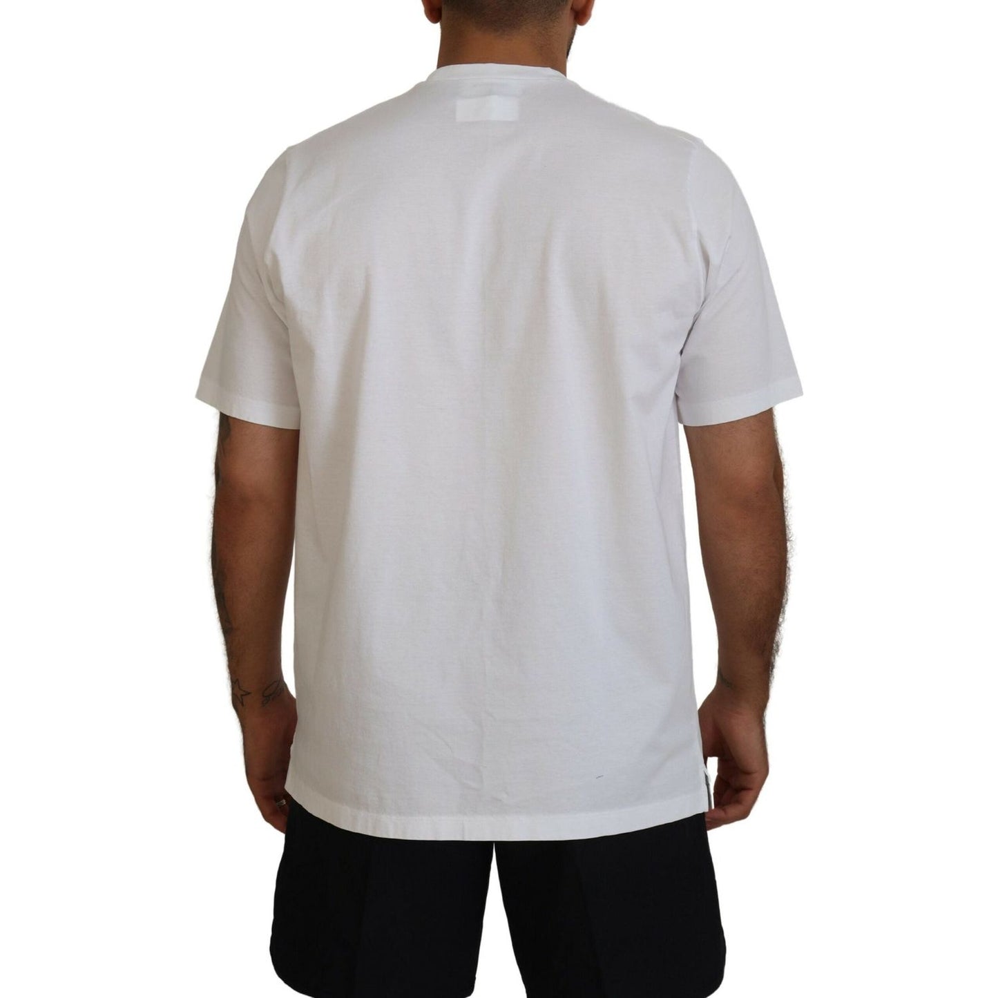 Dsquared² White Cotton Short Sleeves Crewneck T-shirt white-cotton-short-sleeves-crewneck-t-shirt