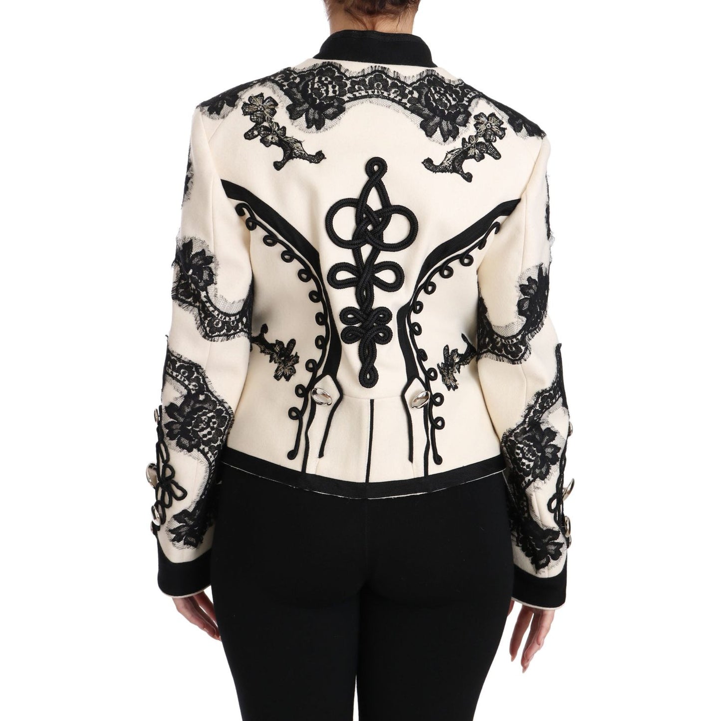 Dolce & Gabbana Elegant Off-White Baroque Jacket elegant-off-white-baroque-jacket