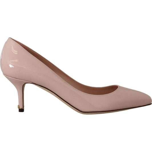 Dolce & Gabbana | Elegant Patent Leather Heels in Pink| McRichard Designer Brands   