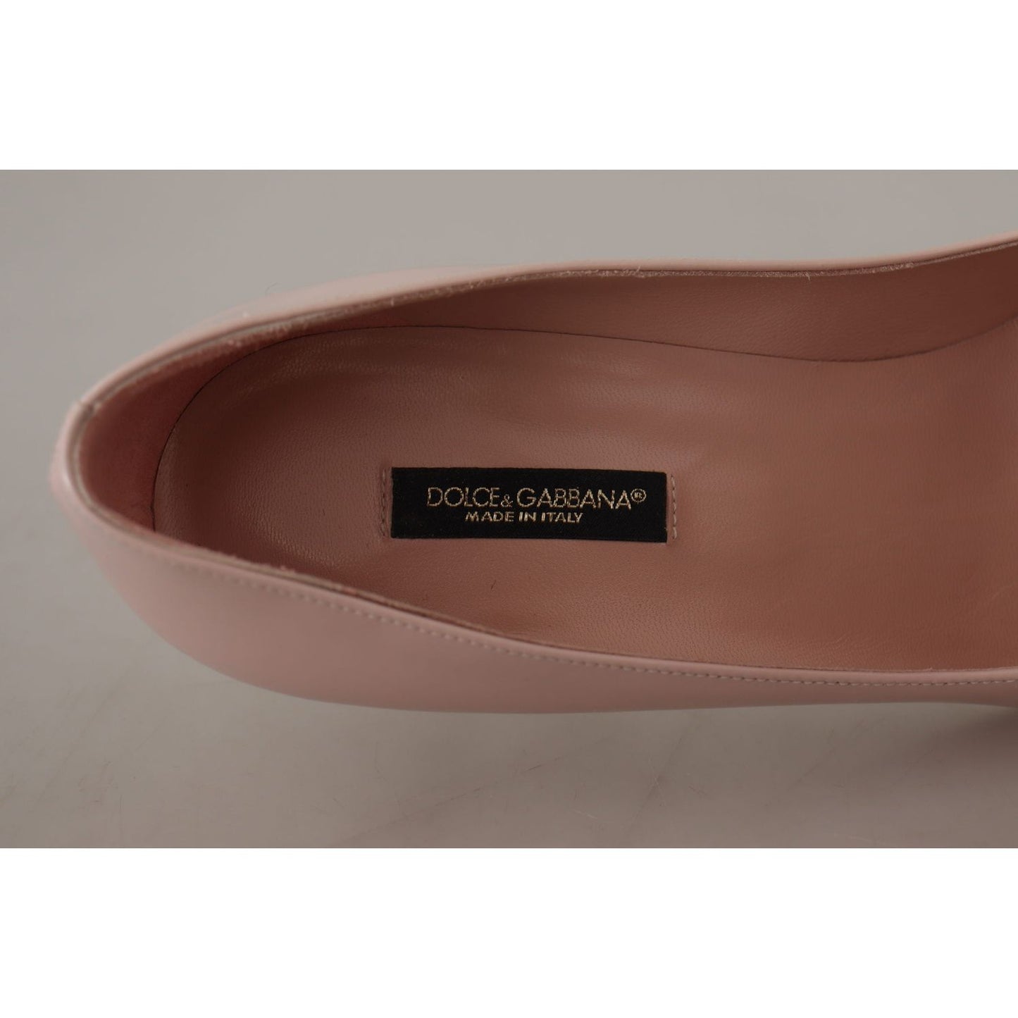 Dolce & Gabbana Elegant Patent Leather Heels in Pink pink-patent-leather-kitten-heels-pumps-shoes