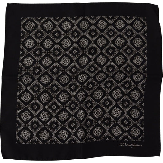 Dolce & Gabbana Elegant Geometric Silk Square Scarf elegant-geometric-silk-square-scarf