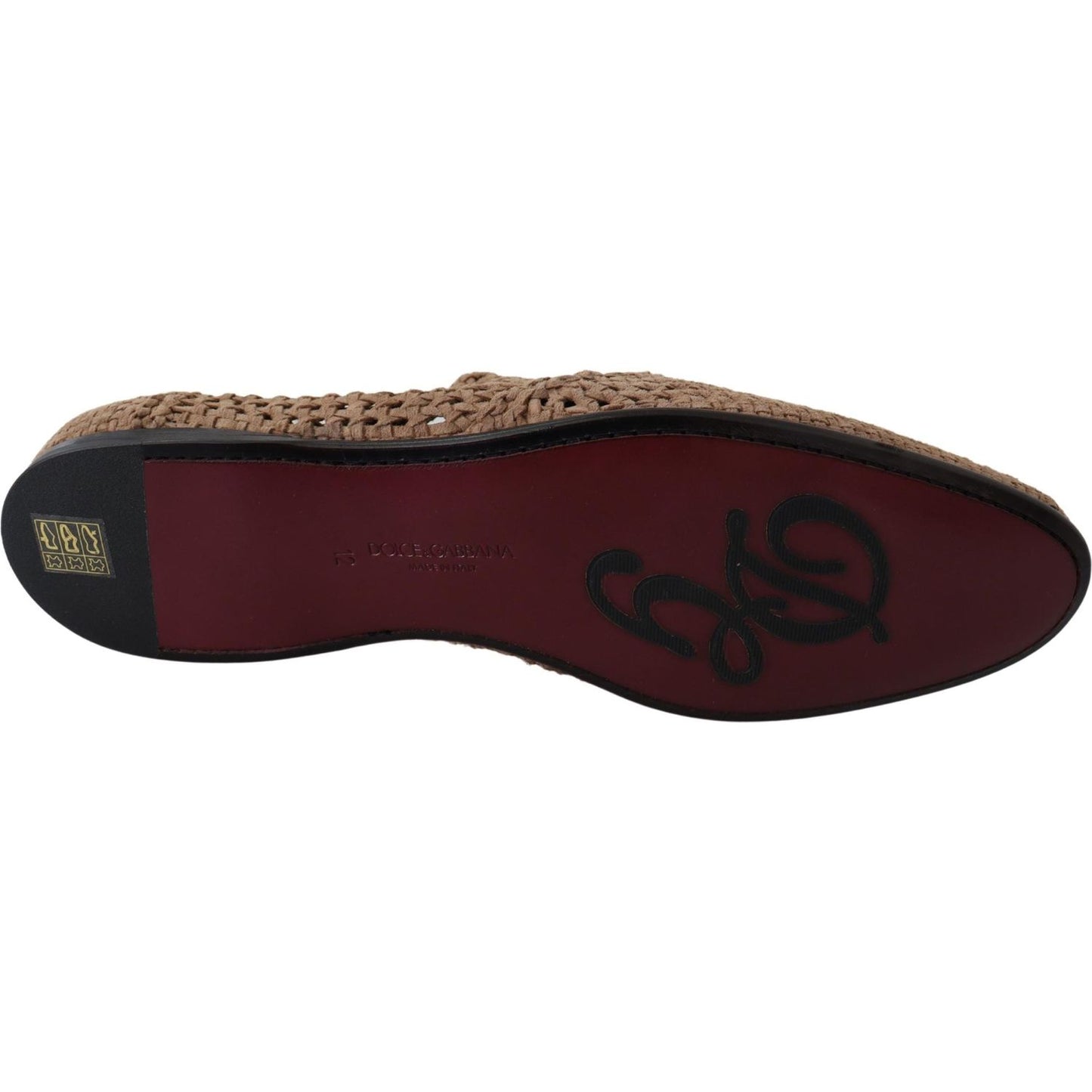 Dolce & Gabbana | Elegant Beige Suede Derby Loafers| McRichard Designer Brands   