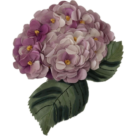 Dolce & GabbanaElegant Purple Floral Silk Blend BroochMcRichard Designer Brands£529.00