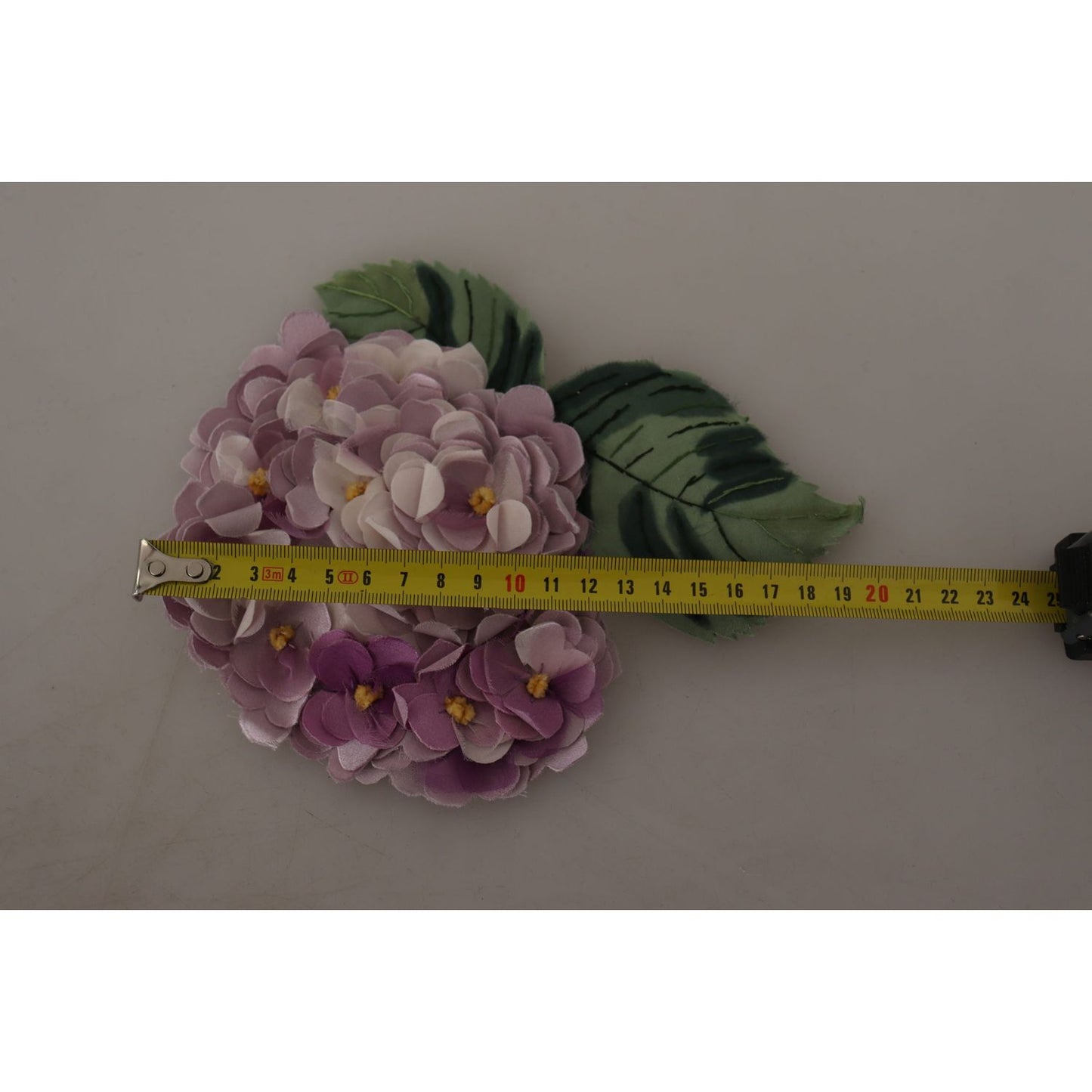 Dolce & Gabbana | Elegant Purple Floral Silk Blend Brooch| McRichard Designer Brands   