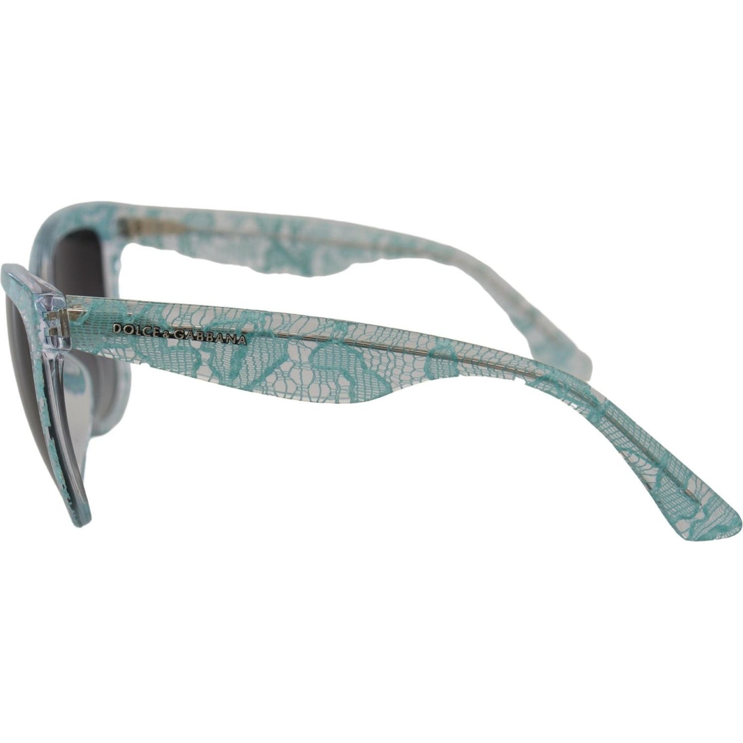 Dolce & GabbanaElegant Blue Lace Detail SunglassesMcRichard Designer Brands£229.00