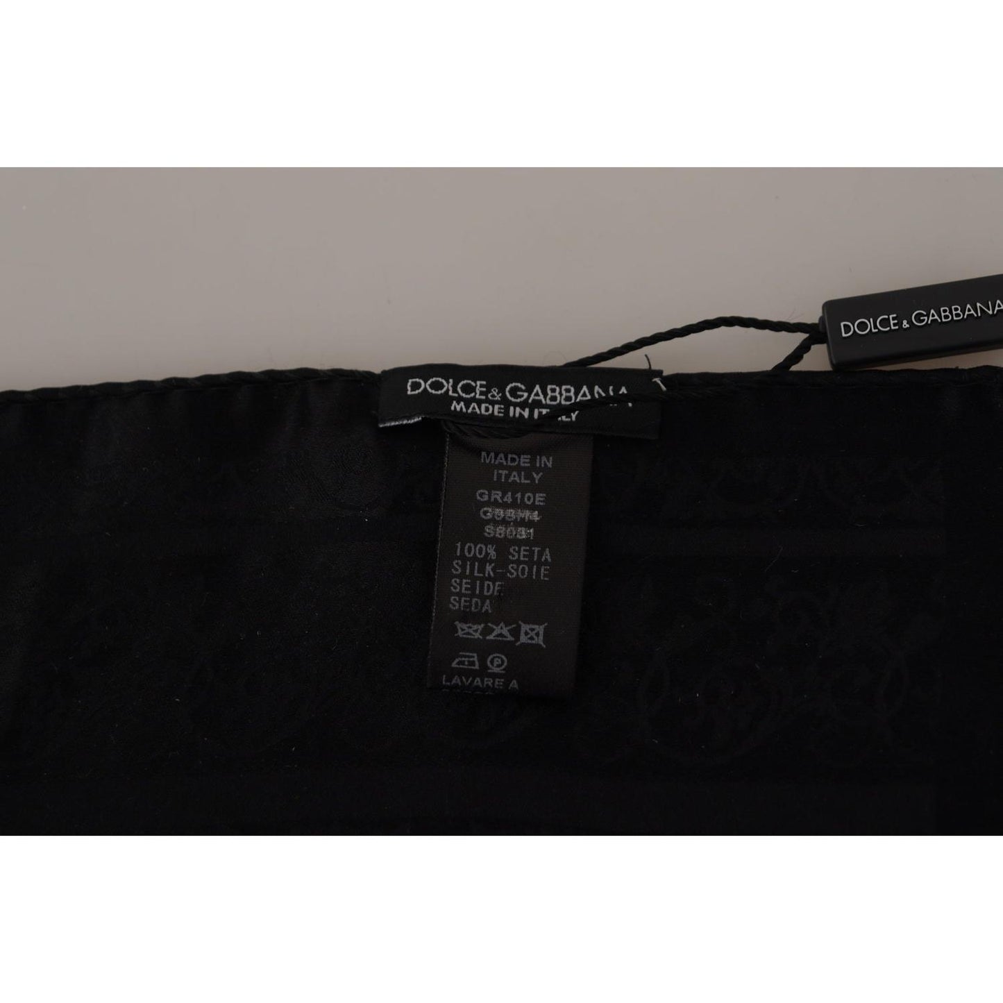 Dolce & GabbanaElegant Silk Men's Square Scarf WrapMcRichard Designer Brands£159.00