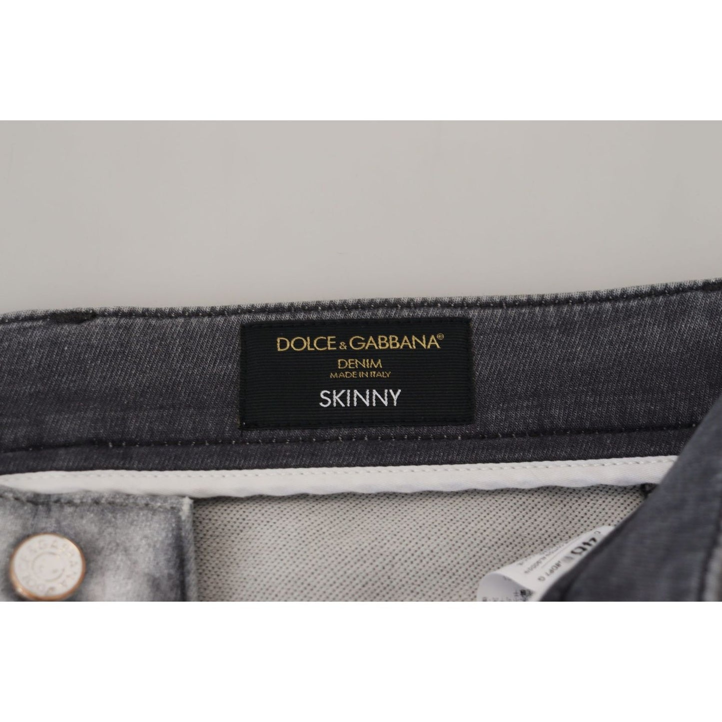 Dolce & GabbanaElegant Gray Washed Cotton Blend PantsMcRichard Designer Brands£459.00