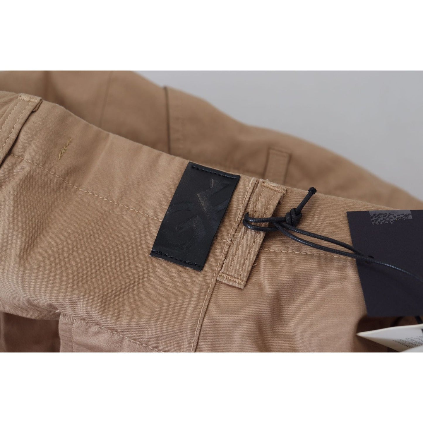 GF Ferre Elegant Brown Straight Fit Chinos brown-cotton-straight-fit-chinos-men-pants