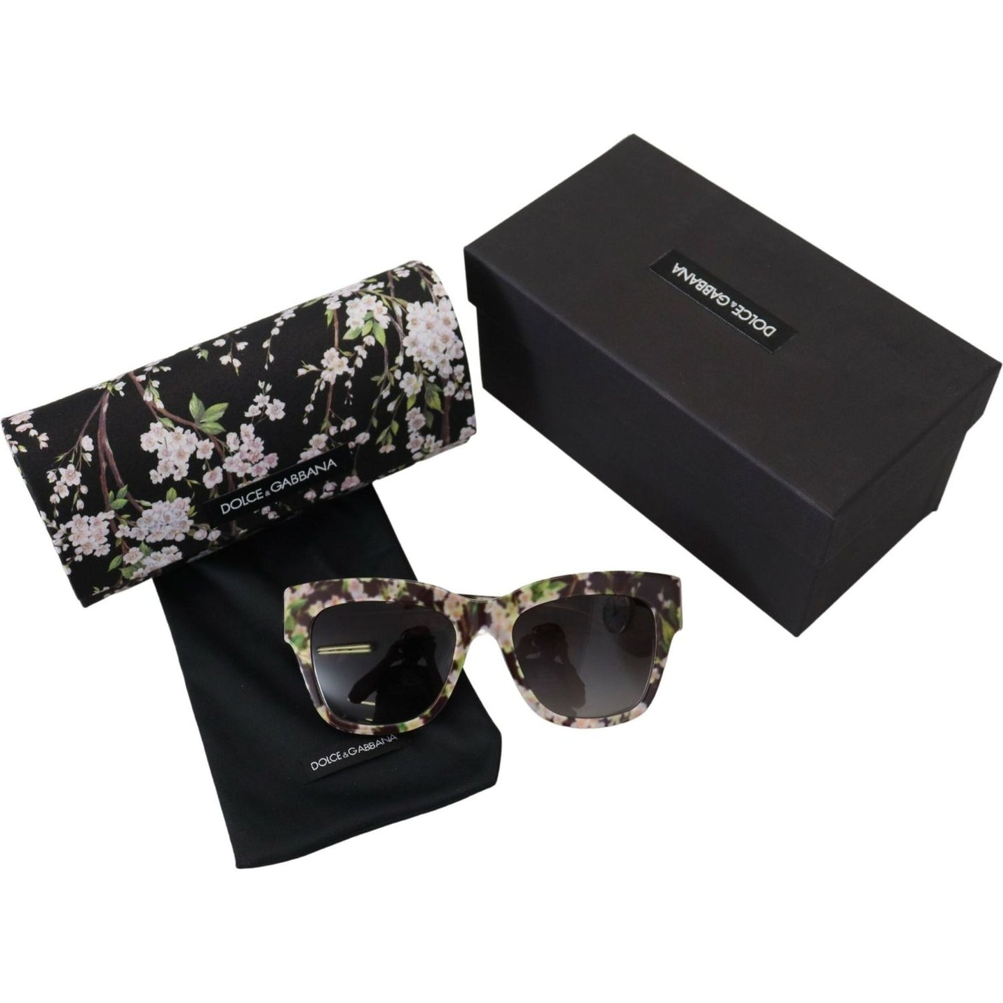 Dolce & GabbanaElegant Black Multicolor Gradient SunglassesMcRichard Designer Brands£259.00
