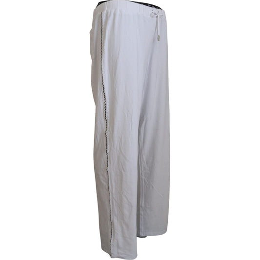 John Galliano | Elegant Wide Leg Cotton Pants| McRichard Designer Brands   