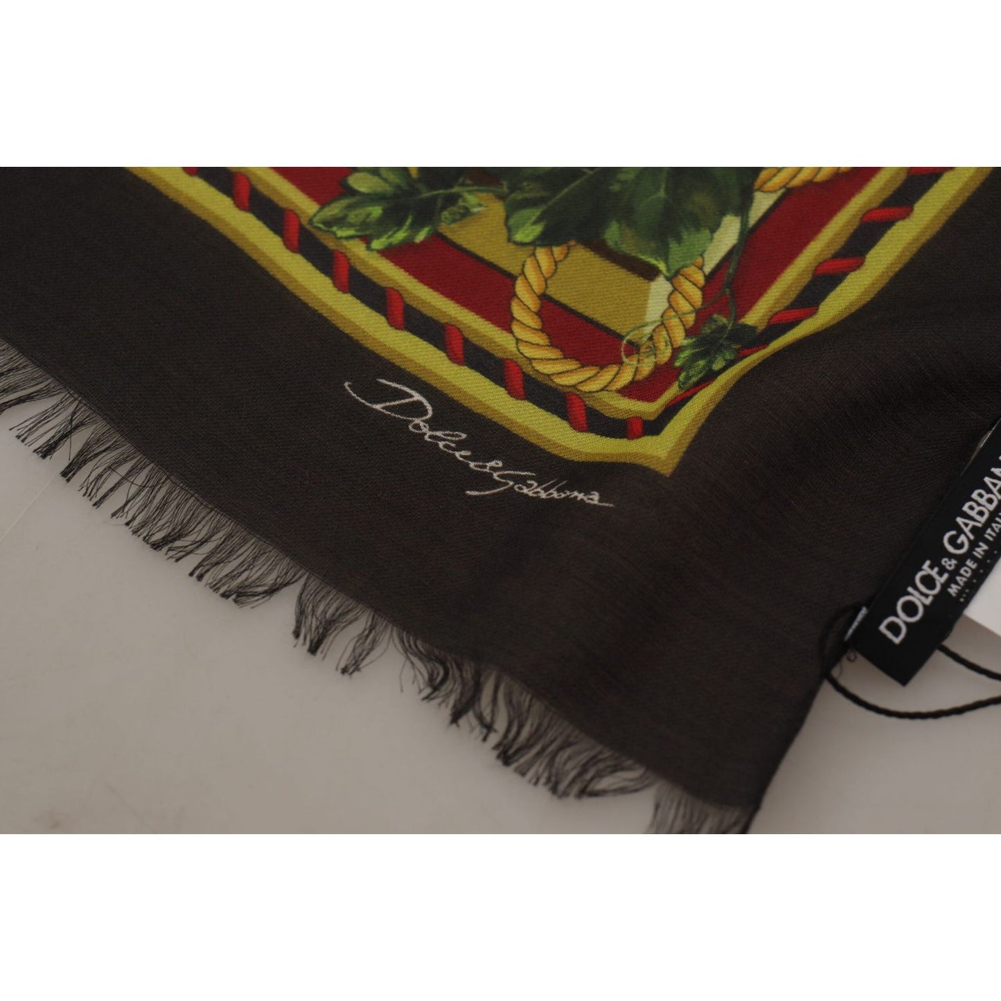 Dolce & Gabbana Vegetable Print Silk Blend Scarf vegetable-print-silk-blend-scarf