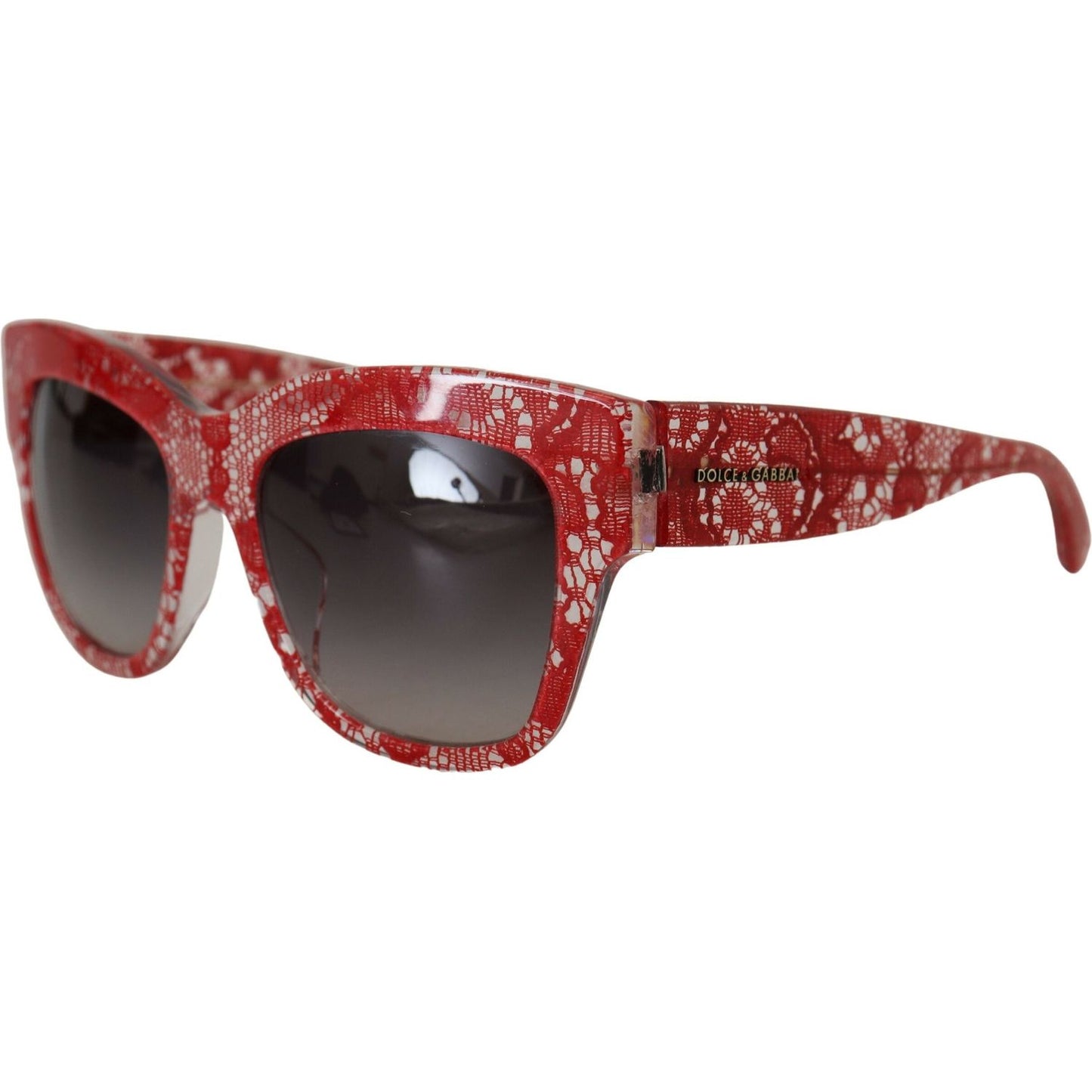 Dolce & GabbanaElegant Red Lace Detail SunglassesMcRichard Designer Brands£249.00
