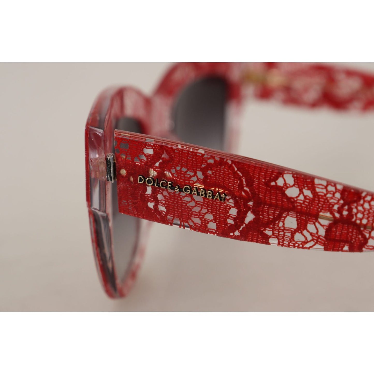 Dolce & GabbanaElegant Red Lace Detail SunglassesMcRichard Designer Brands£249.00