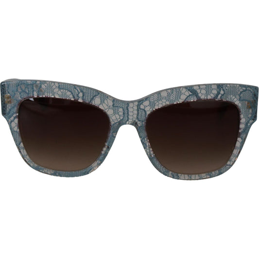 Dolce & GabbanaElegant Lace Detail Blue SunglassesMcRichard Designer Brands£249.00