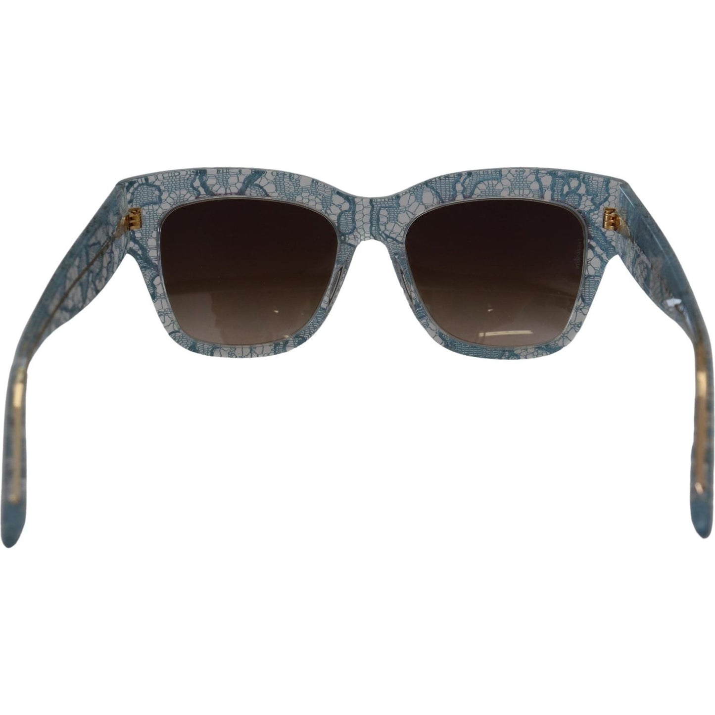 Dolce & Gabbana Elegant Lace Detail Blue Sunglasses blue-lace-acetate-crystal-butterfly-dg4231-sunglasses