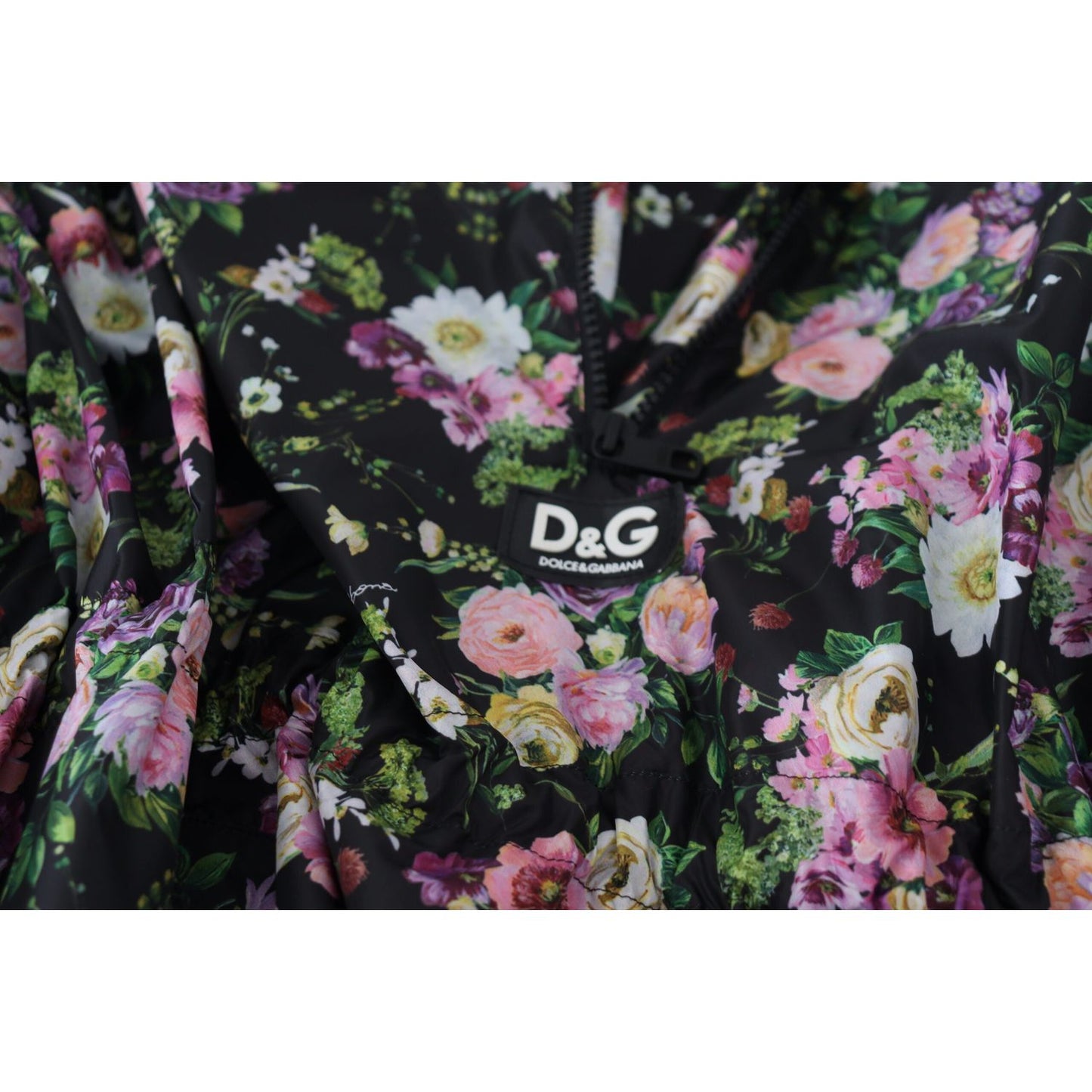 Dolce & Gabbana Elegant Floral Mini Dress with Logo Detail elegant-floral-mini-dress-with-logo-detail