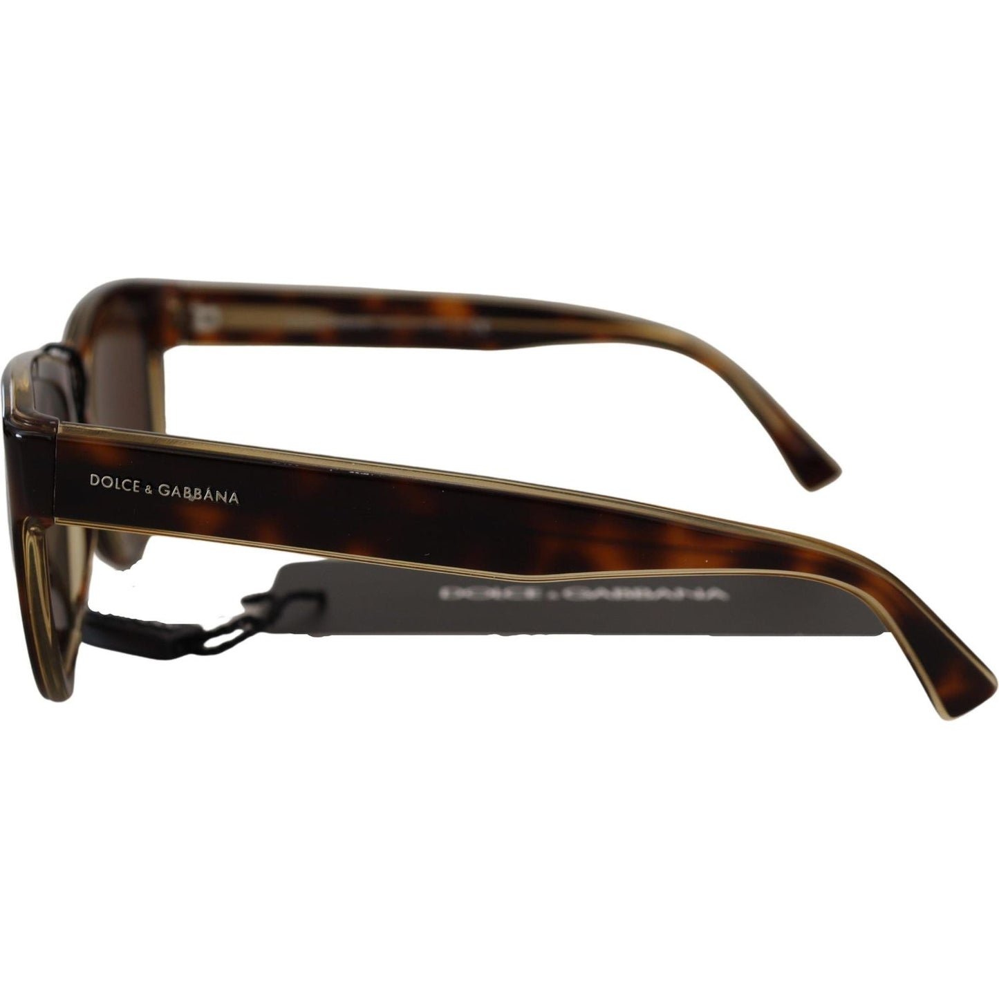 Dolce & Gabbana Chic Unisex Brown Acetate Sunglasses plastic-full-rim-brown-mirror-lens-dg4284-sunglasses