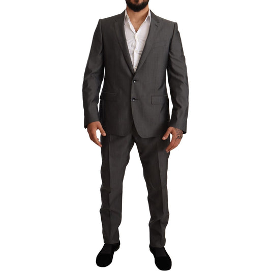 Elegant Martini Slim-Fit Wool Silk Suit
