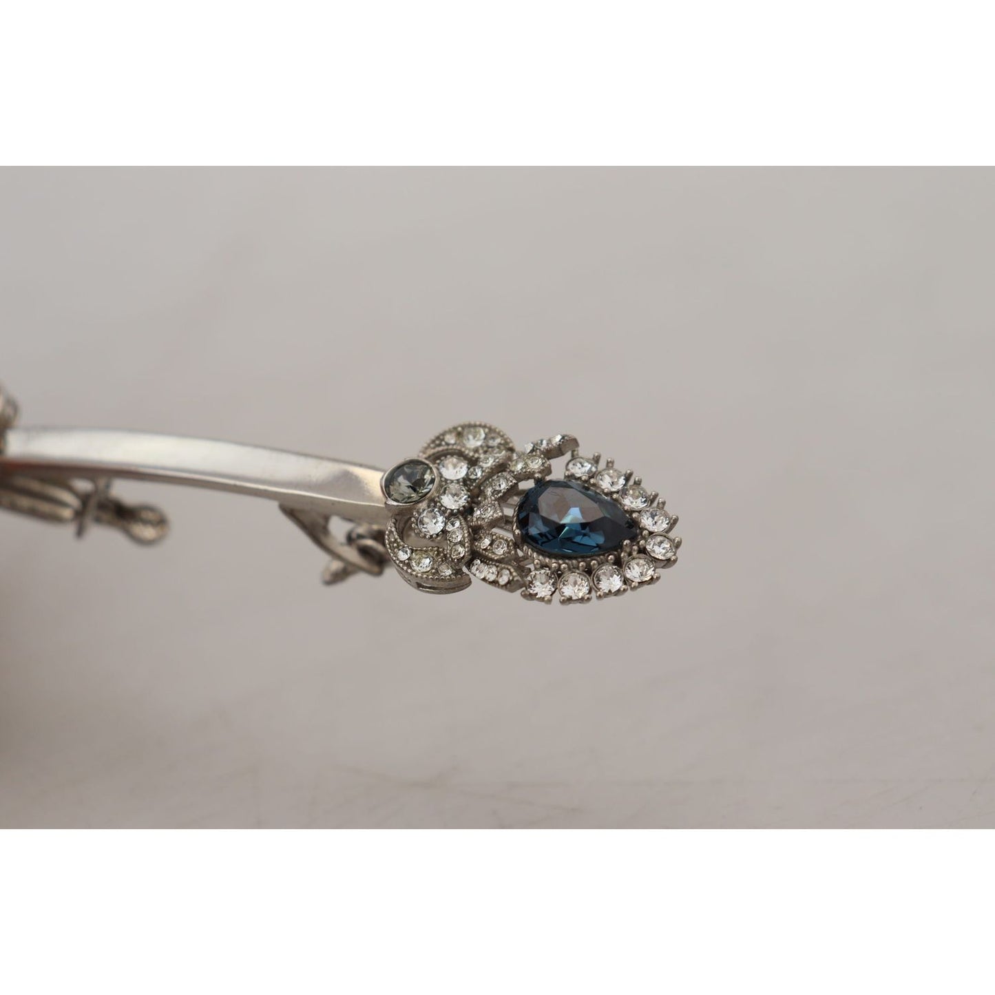 Dolce & Gabbana Elegant Sterling Silver Glass Brooch elegant-sterling-silver-glass-brooch
