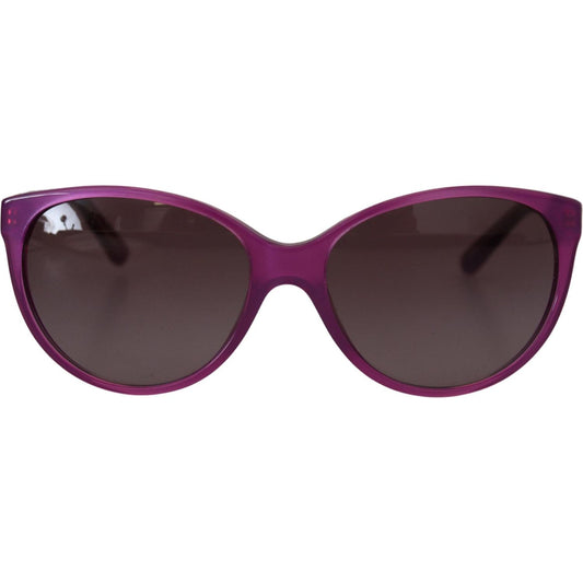 Dolce & Gabbana | Chic Purple Acetate Round Sunglasses| McRichard Designer Brands   