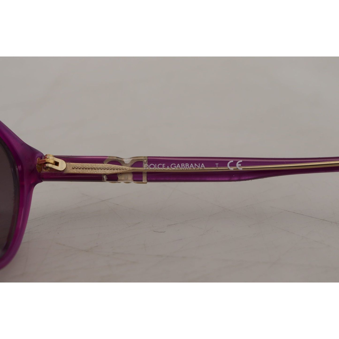 Dolce & Gabbana Chic Purple Acetate Round Sunglasses purple-acetate-frame-round-shades-dg4171p-sunglasses