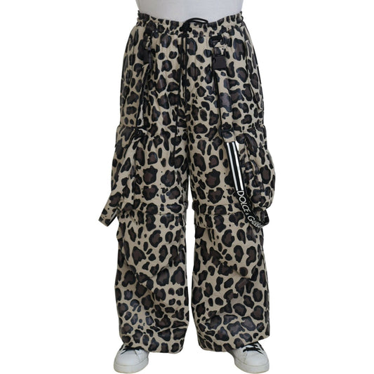 Dolce & Gabbana | Multicolor Leopard Print Snow Pants| McRichard Designer Brands   