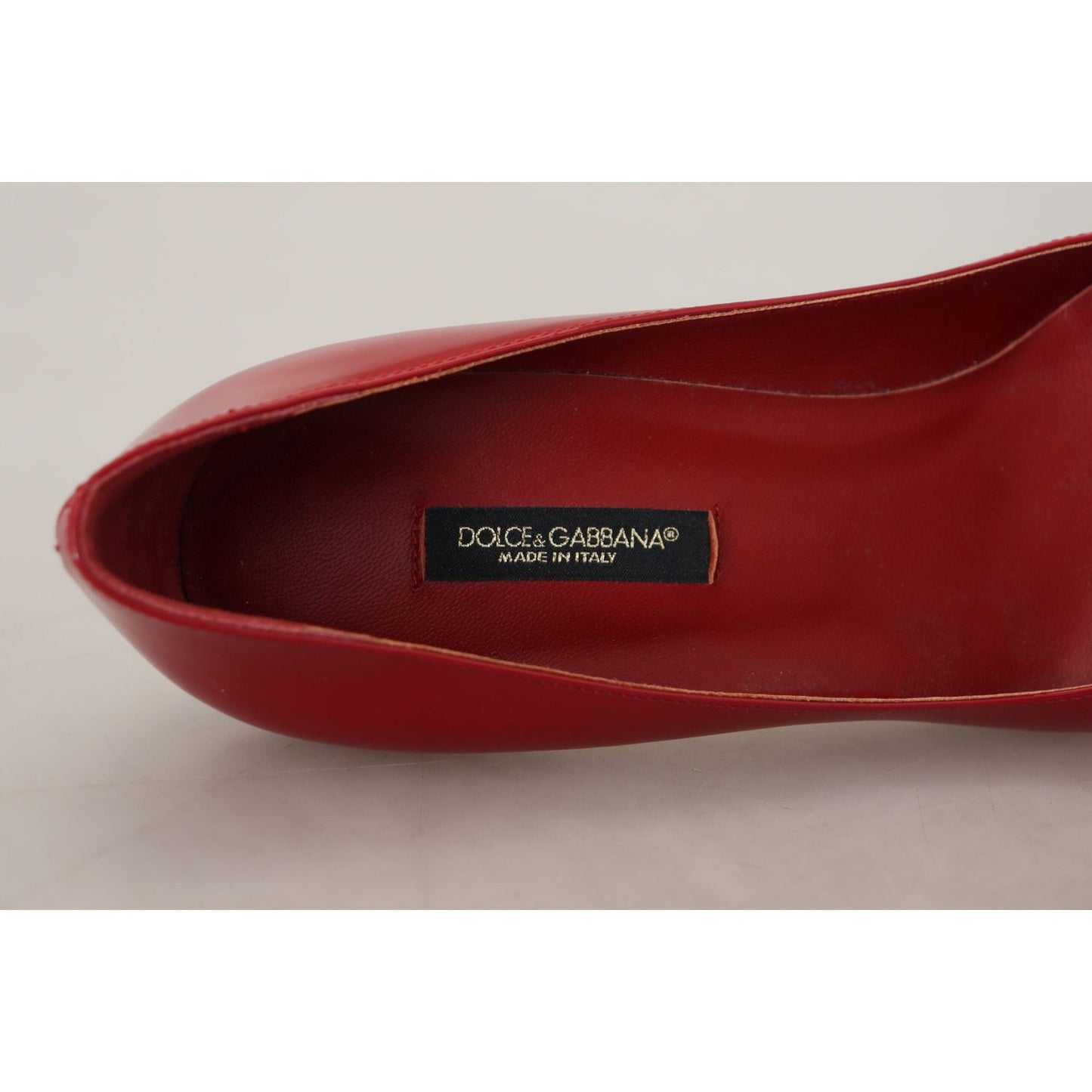 Dolce & Gabbana Exquisite Red Patent Leather Pumps red-patent-leather-kitten-heels-pumps-shoes