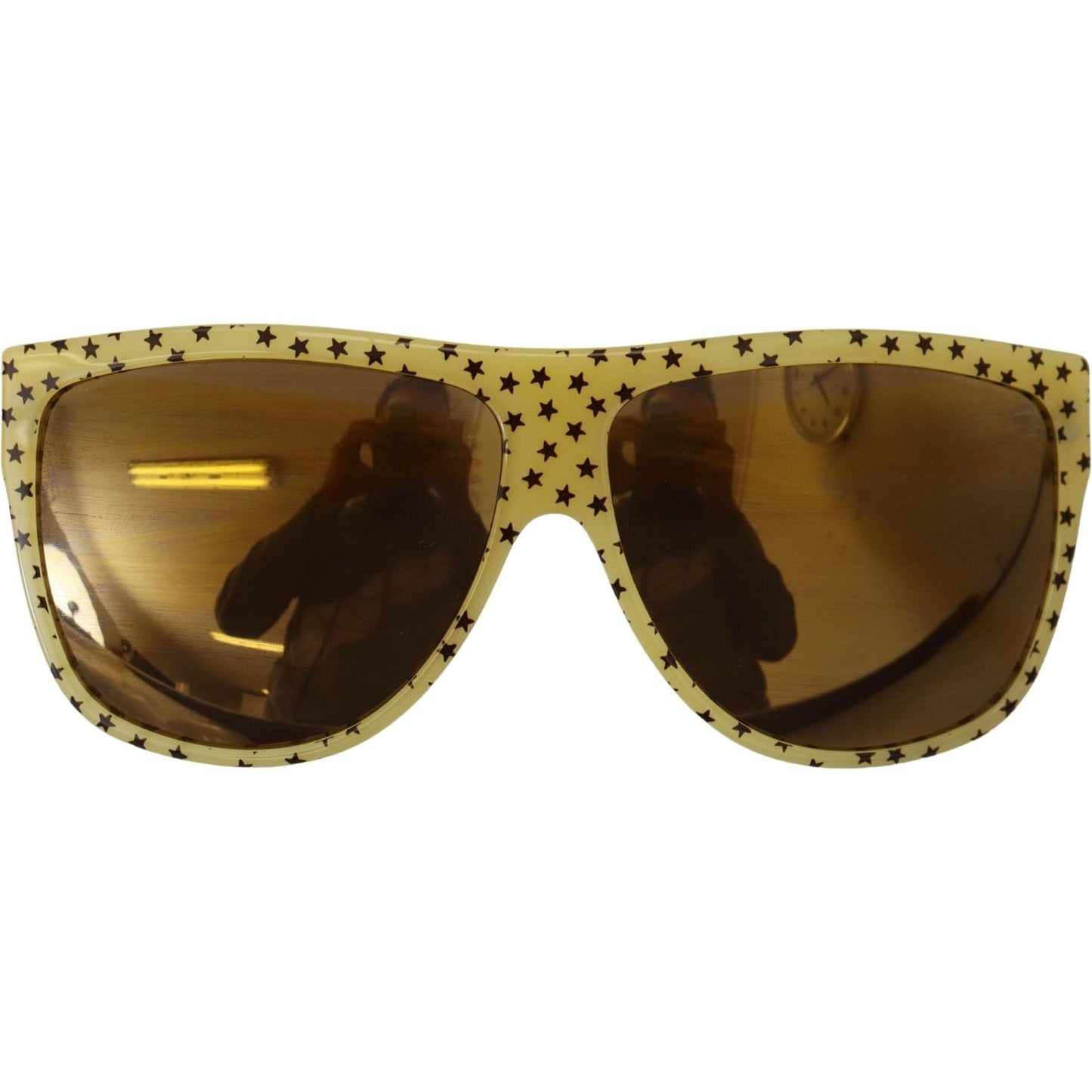 Dolce & Gabbana Stellar Chic Square Sunglasses in Yellow yellow-stars-acetate-square-shades-dg4125-sunglasses