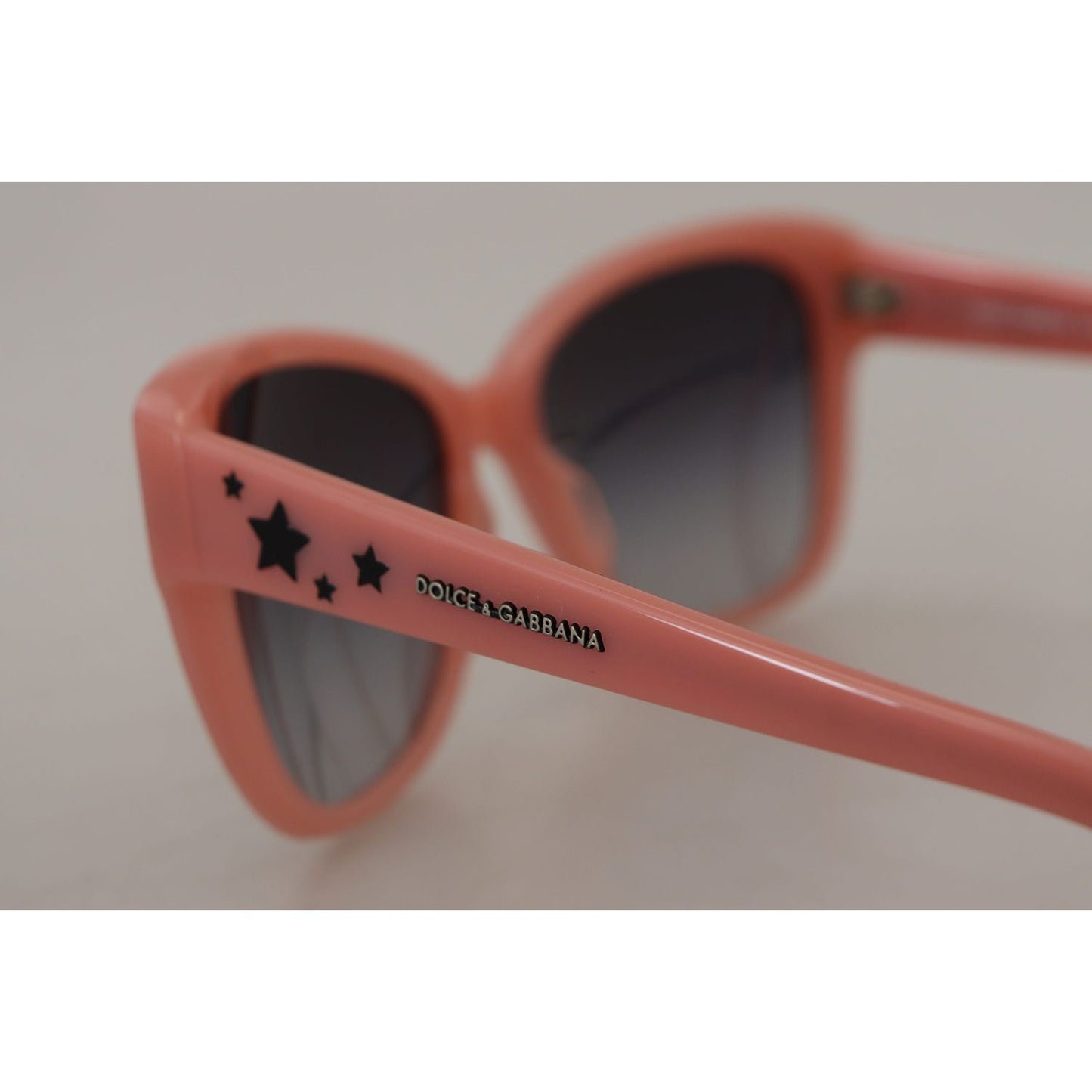 Dolce & Gabbana Elegant Pink Gradient Sunglasses pink-acetate-frame-stars-embellishment-dg4124-sunglasses